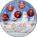 christmas snow hd watch face android application logo